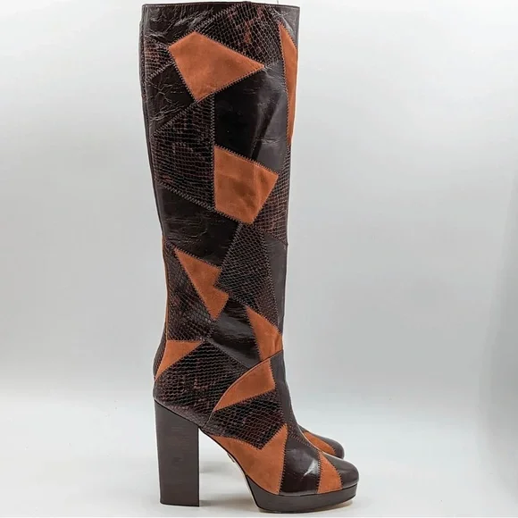 NWT Michael Kors Hanya Patchwork Boot - SZ 10 - Picture 5 of 9